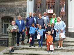 Besuch der Kindergruppe "Unser Haus im Kirschendorf" im Juli 2023